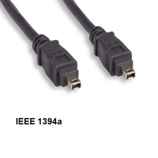 3 Feet IEEE-1394A 4 Pin Cable Male Firewire 30AWG 400Mbps iLINK DV PC Camcorder picture