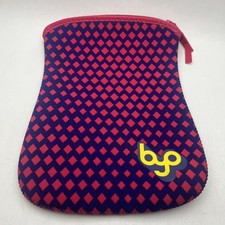 Built NY BYO Neoprene Tablet Sleeve Pink Blue Diamond Pattern Zipper Case picture