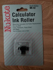 lot of 3 Nu-Kote Calculator Ink Roller Black/Red Replacement NR42 New picture