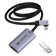 4K60FPS Video Capture Card, 90° USBC Cable, 3.3ft USB 3.0 Capture picture