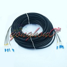 ONE Field Outdoor LC-LC UPC 4 Strand 9/125Single Mode Fiber Patch Cord 100M picture