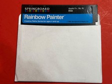 Springboard Rainbow Painter / Apple II Home Computer Software picture