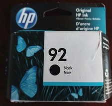 HP 92 Black Ink Cartridge Printer Computers C9362WN Sealed New RARE USA EXP 2025 picture