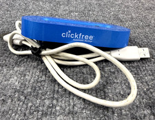 Clickfree CS USB Cradle In Bright Blue For Automatic Backup Drives ￼ picture