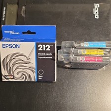 New Genuine Epson 212 Black, Ryan, Yellow, Magenta Ink Cartridge T212120-S picture