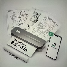 CamScanner P1 Pro Thermal Printer (Ink-Free) Portable, Bluetooth, 300DPI, 1 Roll picture