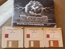 Vintage Computer Game Overlord. Manual With 3 Disks Virgin Games picture