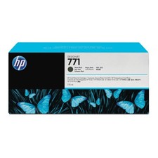 New Open Box HP 771 Matte Black 775 ml Original DesignJet Ink Cartridge, B6Y15A picture