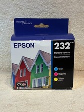 Genuine Epson 232 Color Ink Cartridges T232120-BCS OEM Exp 06/2029 NEW picture