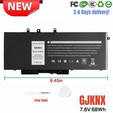 ✅LOT GJKNX 68wh Battery For Dell Latitude 5480 5580 5280 5490 5491 5580 5590 picture