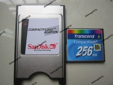 Transcend 256MB 80X Compact Flash +ATA PC card PCMCIA Adapter JANOME Machines picture