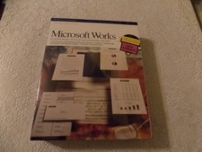 New Sealed Vintage Microsoft Works 2.0 For DOS 3.5