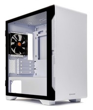 S100 Snow Tempered Glass Micro Computer Chassis Slim Compact Full Metal Design picture