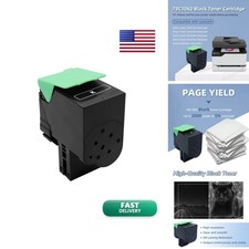 78C10K0 Black Toner Cartridge Compatible with Lexmark CS421 CS521 CS522 CS622 picture
