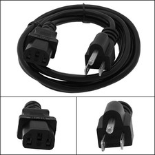 15 Pack of 25Ft Computer Power Cord 5-15P to C13 Black SVT 18/3 picture