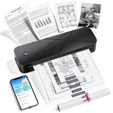 Portable Inkless Thermal Printer for Travel - Compact 8.5 x 11, Wireless Printin picture