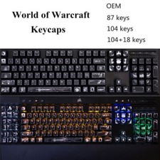World of Warcraft 104 87 Backlit Keycaps OEM Side Carved Key Cap MX Switches K95 picture