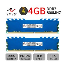 8GB 2x 4GB DDR2 800MHz PC2-6400U CL5 intel DIMM Desktop Upgrade Memory ZVVN LUS picture