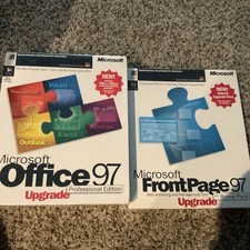 Vintage Microsoft Office 97 Pro Edition Upgrade & MS Front Page 97 picture