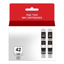 CLI-42 Light Gray Ink Cartridge Replacement for CLI42 CLI 42LGY Light Gray In... picture