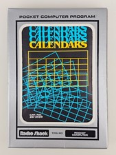 Calendars Pocket Computer Program Cassette 26-3529 Radio Shack TRS-80 VTG 1980's picture