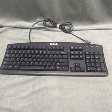 OEM DELL Computer Keyboard SK-8110 Black PS/2 Wired Standard Desktop Super Shape picture