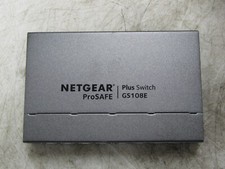 💥NETGEAR PROSAFE PLUS 8-PORT GIGABIT SWITCH 12 VAC 0.5 AMP GS108E picture