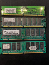 4x 128MB PC133 SDRAM 168-Pin DIMM – Samsung / Micron / takeMS – Retro Pentium II picture