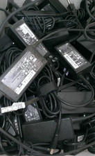 Lot of 50 HP 65W 19.5V 3.33A Large Barrel 7.4mm AC Power Adapters w/ Power Cords picture