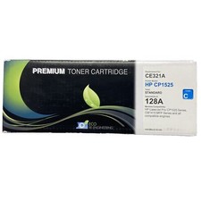 ECO RE-ENGINEERING Premium Toner Cartridge CE321A HP CP1525 Cyan Laserjet 128A picture