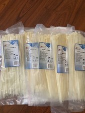 500 Advanced Cable Ties ACT 11” White Cable Ties, 5x100 units with 50lb rating picture