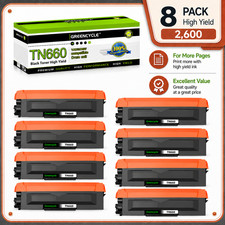 8x TN660 Toner Cartridge For Brother MFC-L2700DW MFC-L2300D DCP-L2540DW TN630 picture