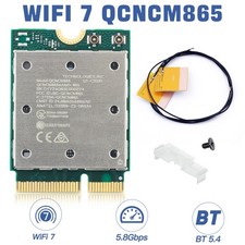 WiFi 7 QCNCM865 M.2 2230 Network Card BT5.4 Tri‑Band 5.8Gbps with Antennas Win11 picture