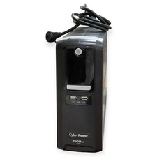 CyberPower LX1500GU 1500VA AVR 900W 120V UPS 10-Outlets POWERS ON WITH BATTERIES picture
