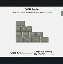 DROP + MITO GMK TRADER CUSTOM KEYCAP SET- Cmd Kit - NEW picture
