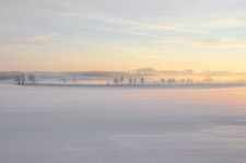 Landscape winter snow Custom Gaming Mat Desk picture