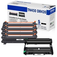 4PK TN450+1PK DR420 Toner Cartridge Compatible with Brother DCP-7060D DCP-7065DN picture