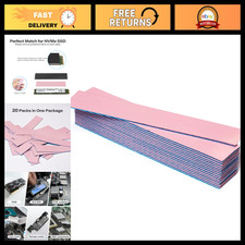20 Thermal Pads 120x20mm 15W/m.K Conductive Silicone for M.2 SSD GPU Heatsink PS picture