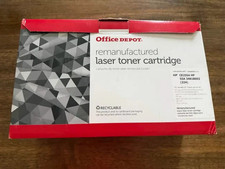 HP CE255A - Genuine OEM Office Depot 754-404 Black Toner Cartridge picture