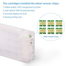2PC T725A White Empty Ink Cartridge for Surecolor F2000 F2100 + 2 White Chip picture