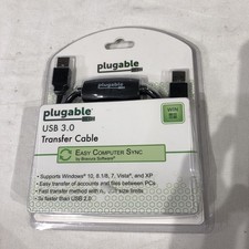 New Plugable USB 3.0 Transfer Cable Unlimited Use Transfer Data 2 Windows picture