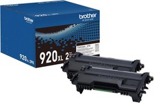 2 Pack Genuine Brother TN920XL High-Yield Black Toner Cartridges 12000 Pages picture