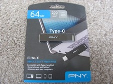 New PNY 64GB Elite-X USB-C (Type-C) 3.2 Gen 1 Flash Drive (P-FDI64GELTXC-GE) picture