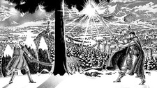 Landscape berserk guts griffith manga anime men sword Custom Gaming Mat Desk picture