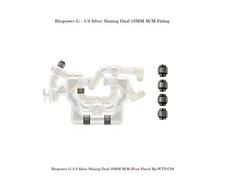 Bitspower Silver Shining G-1/4 10mm Dual M/M  Bp-WTP-C08 picture