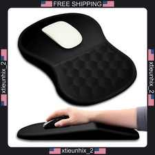 Ergonomic Mouse Pad with Wrist Rest and Massage Bumps, 12x8 inch, Black picture