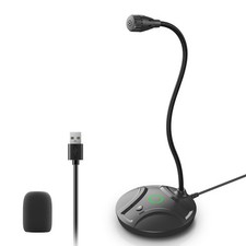 Micrófono USB Para Computadora Juegos Microfono De Escritorio Podcasting Mic picture