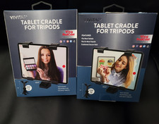 (2) Vivitar iPad Tablet Cradle for Tripods Vlog Podcast NEW SEALED  picture