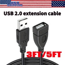 High-Speed USB-USB Extension Cable USB 2.0 Adapter Extender Cord Male/Female LOT picture