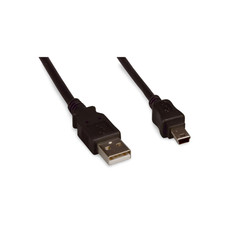 10ft USB Type A to Mini B 5 Pin Cable - Black picture